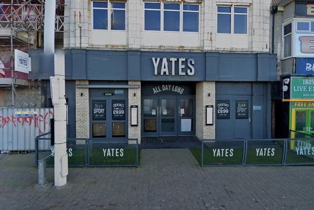 Yates North are advertising for bar staff for the Blackpool Promenade bar.