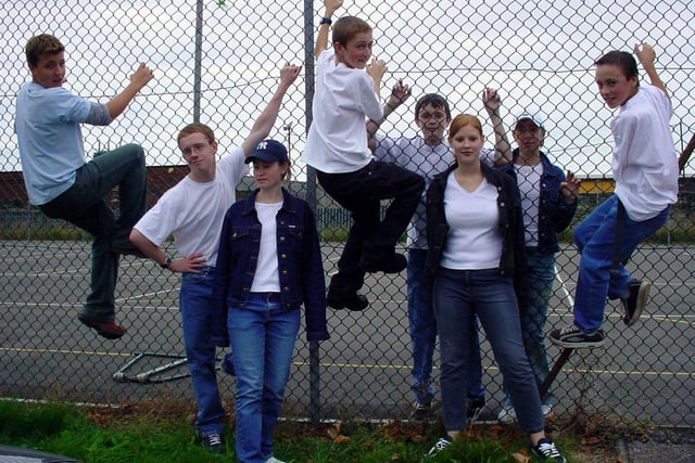 Morley High School pupils were preparing to stage West Side Story in October 2002./