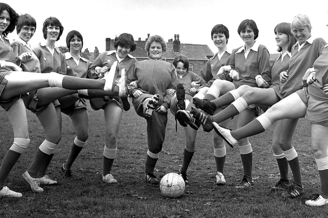 The Plough pub in Shevington village held a men v women soccer match for charity in 1978