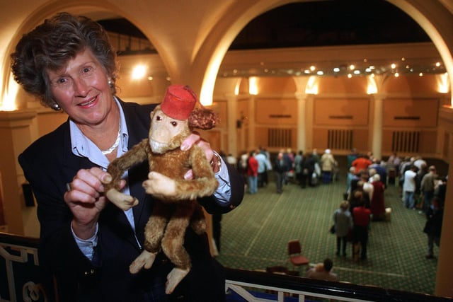 Your YEP hosted a  Hidden Treasures Valuation Day at the Queens Hotel. Pictured is Marlene Park with her 60-year-old toy monkey.