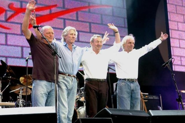 Dave captured another legendary moment when the classic Pink Floyd  line-up were reunited in 2005 for the first time in 25 year for the Live 8 charity event.
