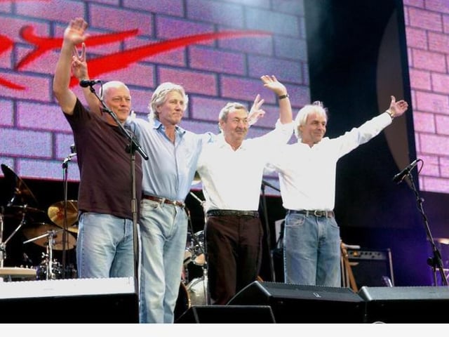 Dave captured another legendary moment when the classic Pink Floyd line-up were reunited in 2005 for the first time in 25 year for the Live 8 charity event.