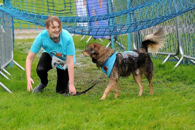 The money raised by taking part in the Muddy Dog Challenge goes towards the running of Battersea Dogs and Cats Home.