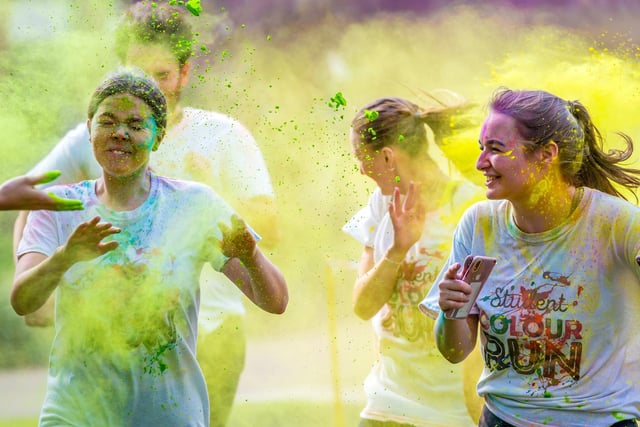 "Run (walk, skip or hop) a unique route, joining thousands of participants, get showered in coloured powder, get your cardio fix, make memories, make a mess and party!"
