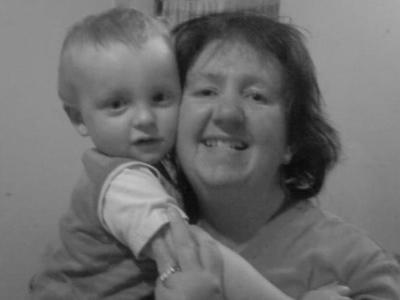 "My lovely mum who sadly passed away this month with her grandson."