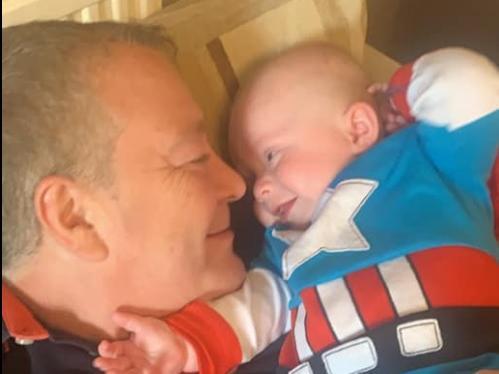 "My son Tyler with his grandad Ian who he absolutely adores."