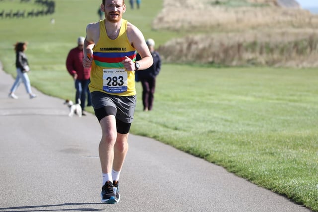 Tom Carrington (Scarborough AC) in action at the Bridlington Half Marathon

Photo by TCF Photography
