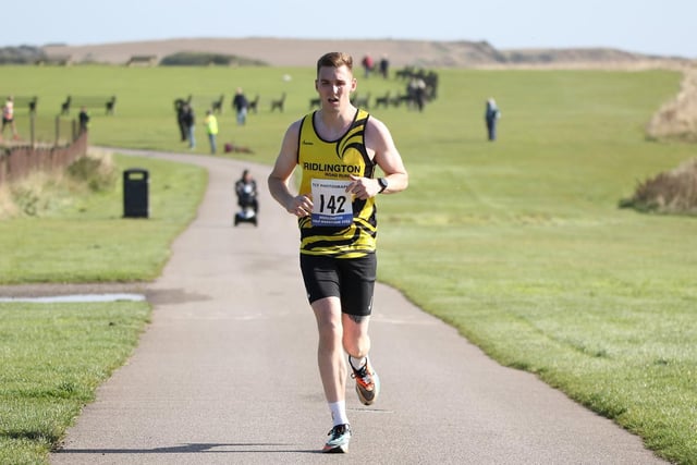 Sam Alexander in action for Brid Road Runners at the Bridlington Half Marathon 

Photo by TCF Photography