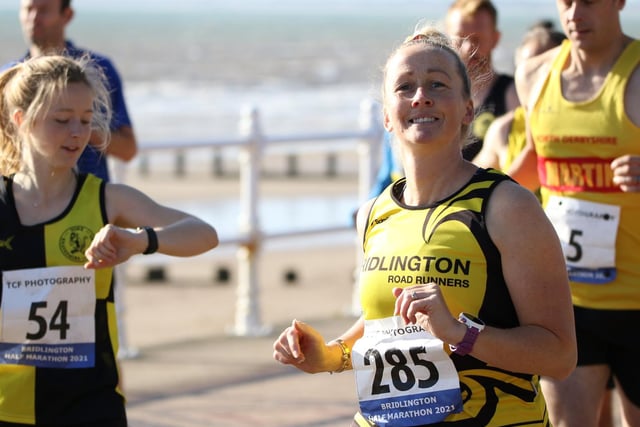 Emma Artley, of Bridlington Road Runners in Bridlington Half Marathon action

Photo by TCF Photography