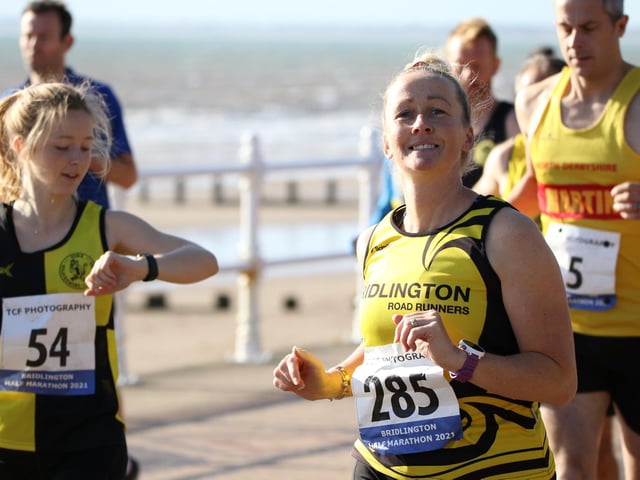 Emma Artley, of Bridlington Road Runners in Bridlington Half Marathon action
Photo by TCF Photography