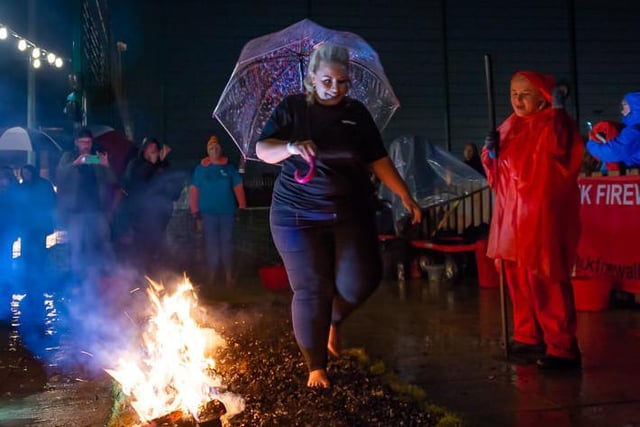 “Preparing yourself to walk across fire is no mean feat, but everyone had a fantastic time and really got into the spirit on Saturday night. They were incredibly supportive of each other and spurred on by the amazing spectators they bought with them.