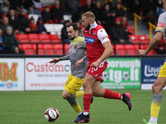 Jake Day pushes forward for Boro against Mickleover

Photo by Morgan Exley