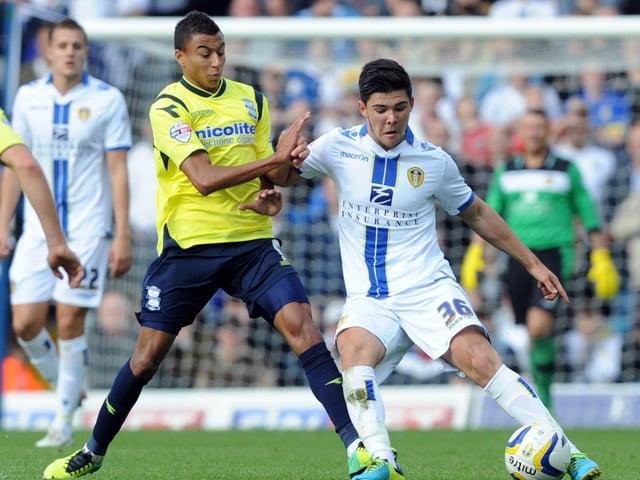 Alex Mowatt battles with Birmingham City's Jesse Lingard.