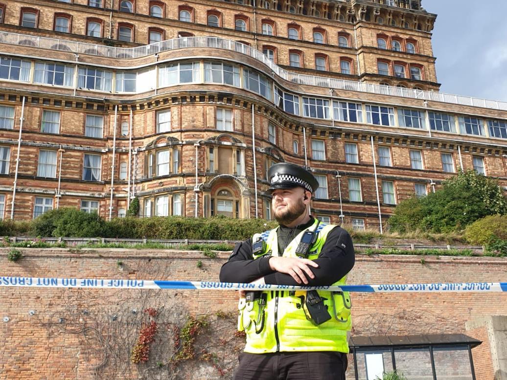 Police evacuated the hotel at around 10.30am this morning