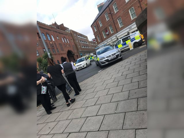 Palm Court Hotel staff were evacuated