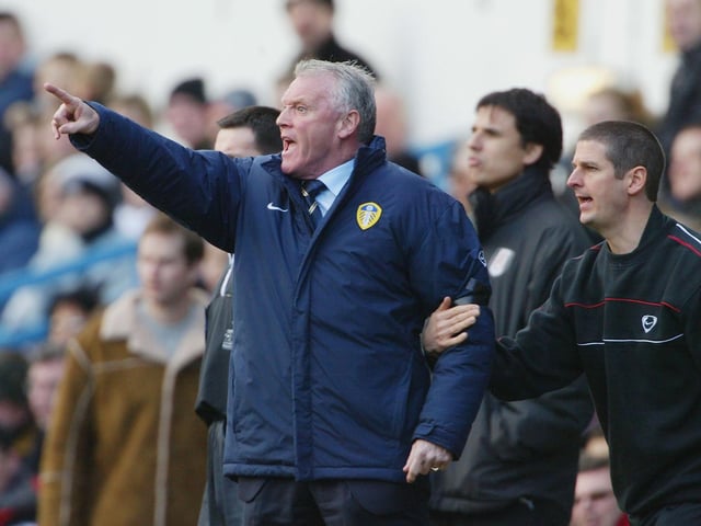 Under enormous pressure to turn around the fortunes of his beloved Whites, Eddie Gray was handed the head coach role on a temporary basis with no prior experience of first team management, despite considerable playing and backroom credentials. At the centre of a crisis, Gray was able to initially steady the ship before Leeds went into a downward spiral at the start of 2004 which condemned them to relegation.