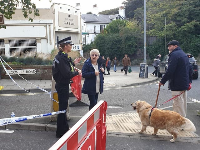 The blockade at Falconer's Road