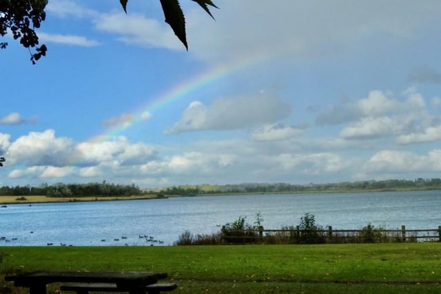 Steve Turner shares his photo of a rainbow at Anglers Country Park.