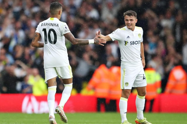 Little flashes of something that looked like a number 10 were visible on Raphinha’s shorts in a training video in the run up to the 2021/2022 season. Eagle-eyed fans confirmed the swap as Raphinha’s new squad number, vacated by the departed Gjanni Alioski, became available to order on the new home kit. Now a fan favourite, the winger has in every sense lived up to the prestige associated with the coveted number 10 shirt.