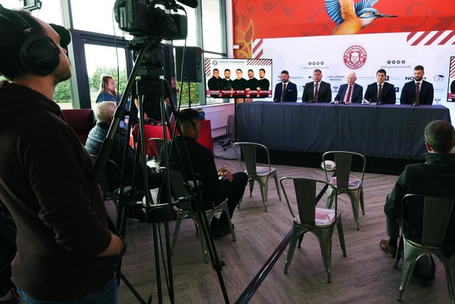 The press conference was held at Robin Park arena.