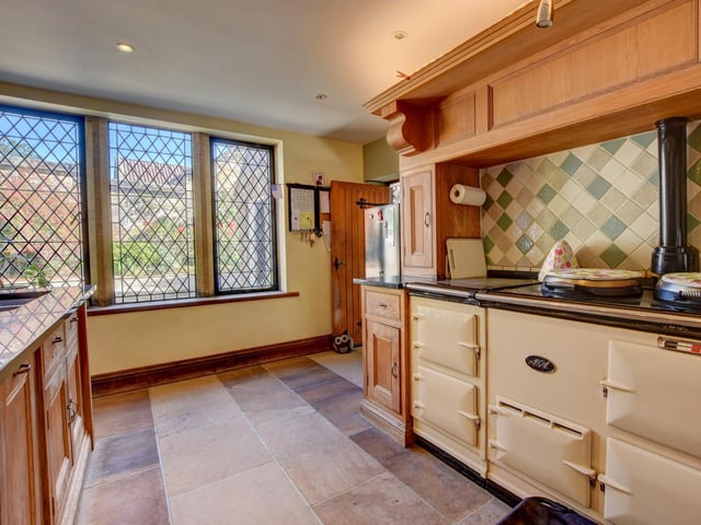 Fitted units and appliances within the Hall's kitchen