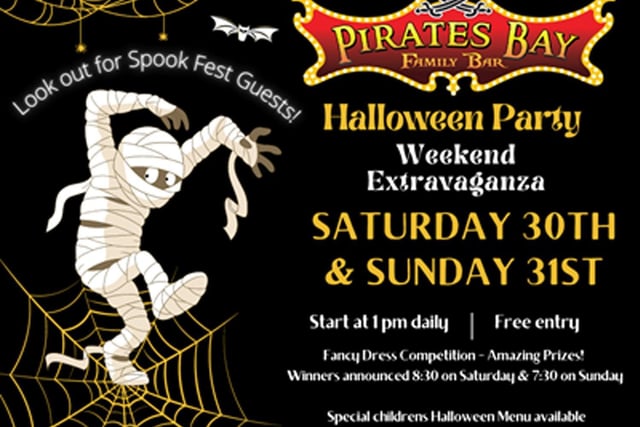 For a family fun party, head to Central Pier’s Pirates Bay bar for lots of Halloween themed competitions - fancy dress is encouraged!