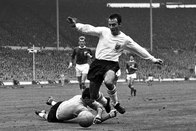 Greaves had a great scoring record for England, netting 44 goals in just 57 appearances. He played in the 1962 World Cup and then in the 1966 World Cup - featuring in the three group games before injury sidelined him.