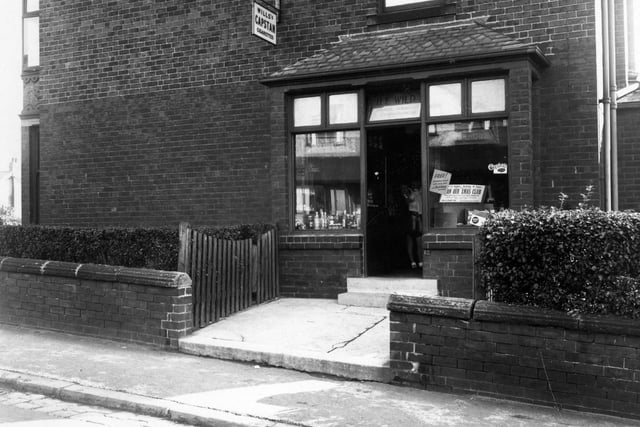 H. E. Wild tobacconists and confectioners on Kirkstall Avenue in September 1949.