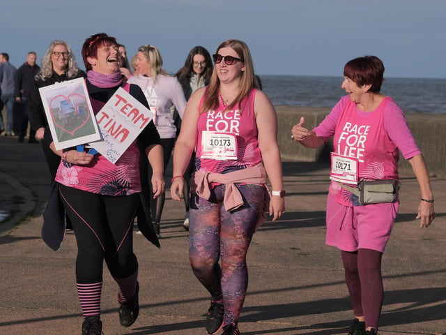 Friends taking part.