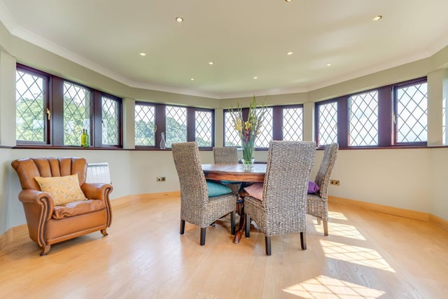 An octagonal shape gives this room a range of glorious views from its windows.