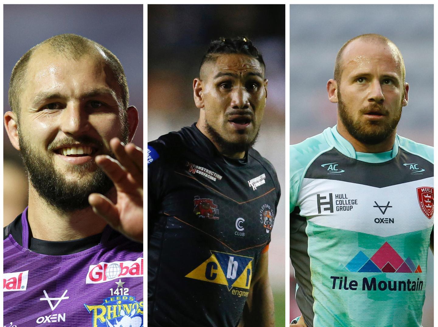 FUTURES UNDEDICED: Luke Briscoe, Jesse Sene-Lefao and Adam Quinlan. Pictures: SWpix.com.