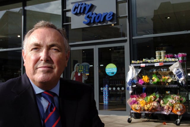 The Co-op opened a new store on Wellington Street in Leeds city centre. P:ictueredd outside is chief executive Alan Gill.