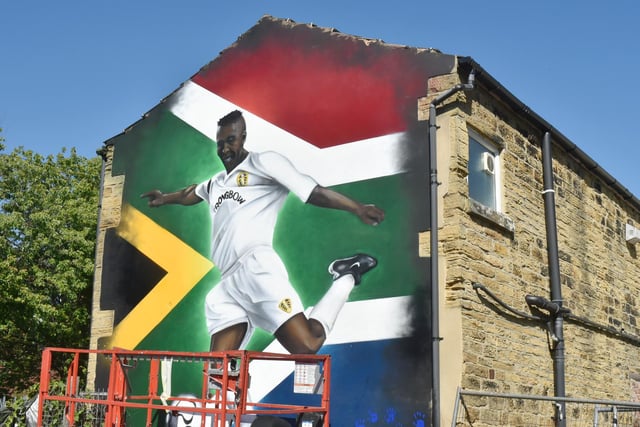 Leeds legend Lucas Radebe has been immortalised in Chapel Allerton. The artwork was funded by Fans For Diversity alongside LUST and completed by artist Adam Duffield.