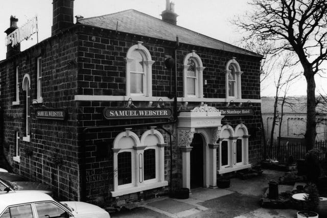 The Stanhope Hotel at Calverley Bridge in  Rodley pictured in February 1992.