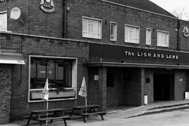 The Lion and Lamb pub on York Road at Seacroft. When this photo was taken in April 1992 it was receiving £150,000 to turn into a family pub.