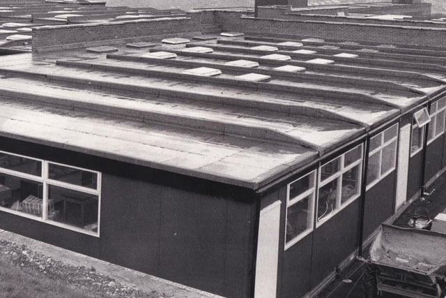 The new building at Silver Royd Girls School pictured in April 1975.