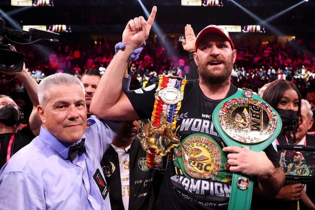 Fury celebrates another big victory, cementing him as the best heavyweight on the planet