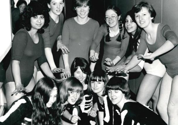 Freeston High School PE display, 1980. (Wakefield Library Collection)