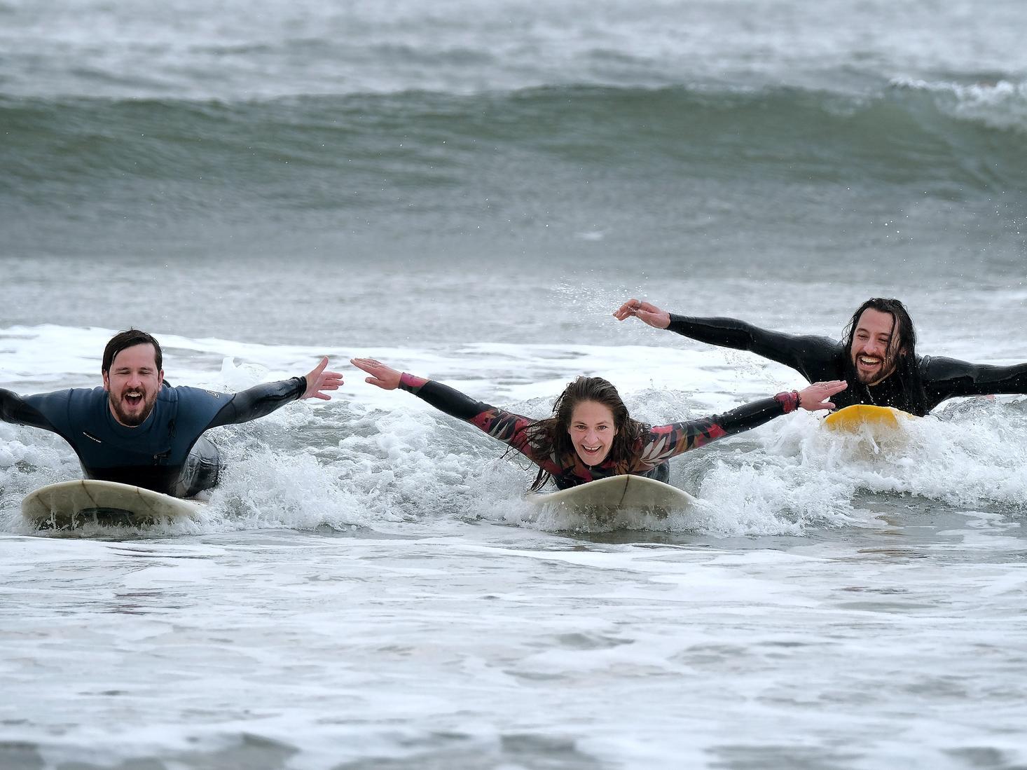 Enjoying the waves. (JPI Media/ Richard Ponter)