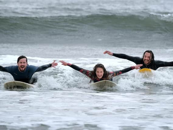Enjoying the waves. (JPI Media/ Richard Ponter)