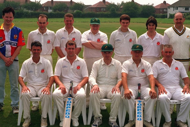 Garforth CC who played in Division 2 of the Leeds League. Pictured, back row from left, scorer Chris Townsley, Mark Gummerson, Chris Wright, Simon Metcalf, Chris Walker, Ross Higham and Gary Edwards. Front: Alan Wadeley, Phil Wood, Dave Hunt captain, Graeme Buckle and Brian Butterworth.