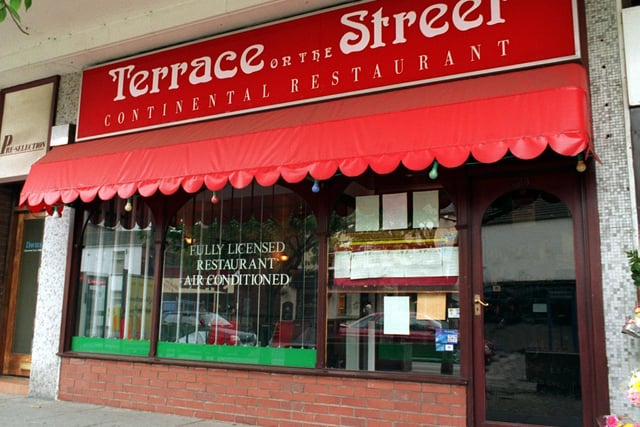 Did you enjoy a meal here back in the day? Terrace on the Street continental restaurant on Main Street pictured in September 1997.