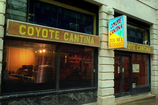 Coyote Cantina on Eastgate - pictured in December 1996 - offered a taste of Tex Mex.