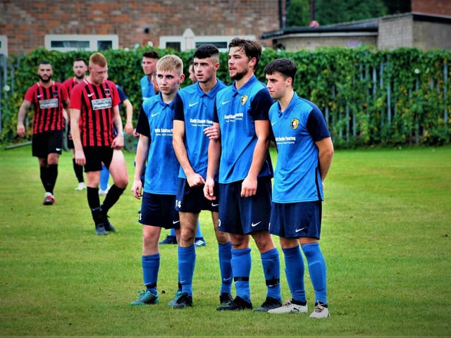 Edgehill form a defensive wall for a free-kick from Rovers

Photo by Alec Coulson