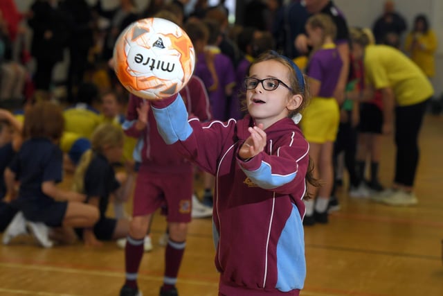 The under 9's mini skills competition for years 3 and 4, held at Preston College. Image: Neil Cross.