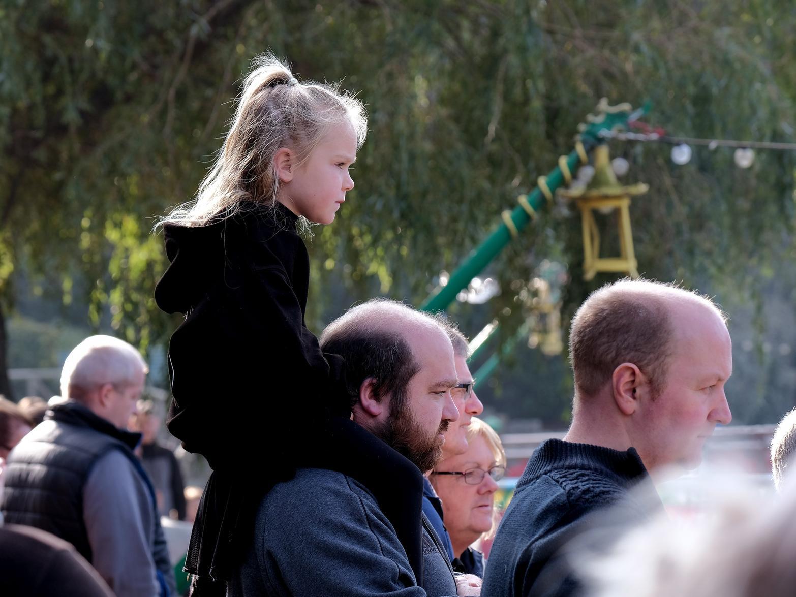A spectator watching the race.