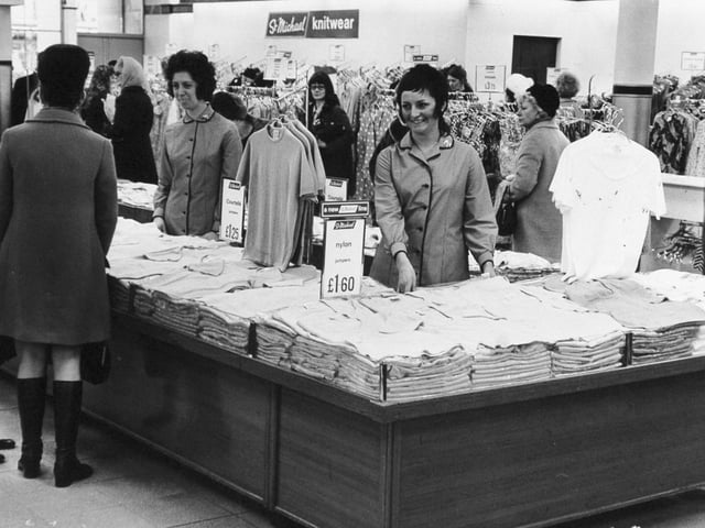 Inside M&S in March 1971.