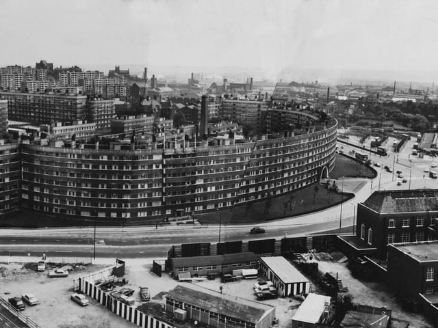 Quarry Hill Flats ahead of their demolition.