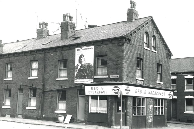 A bed and breakfast on the corner of Eveline View and Whitehall Road in September 1971.