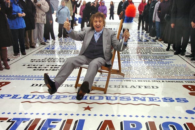 The Comedy Carpet was officially opened by comedy legend Ken Dodd